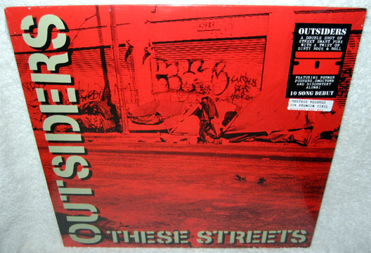 OUTSIDERS "These Streets" LP (Hostage) Nuclear Red Wax